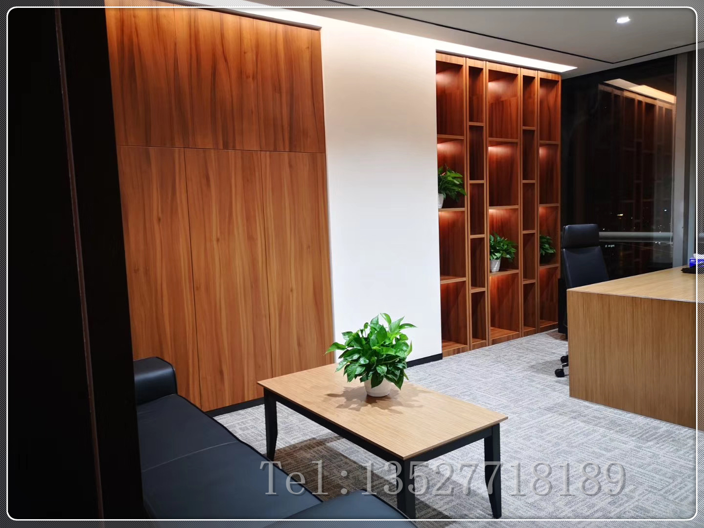 Veneered Plywood Fitted Wardrobe Closet And Wall Panels