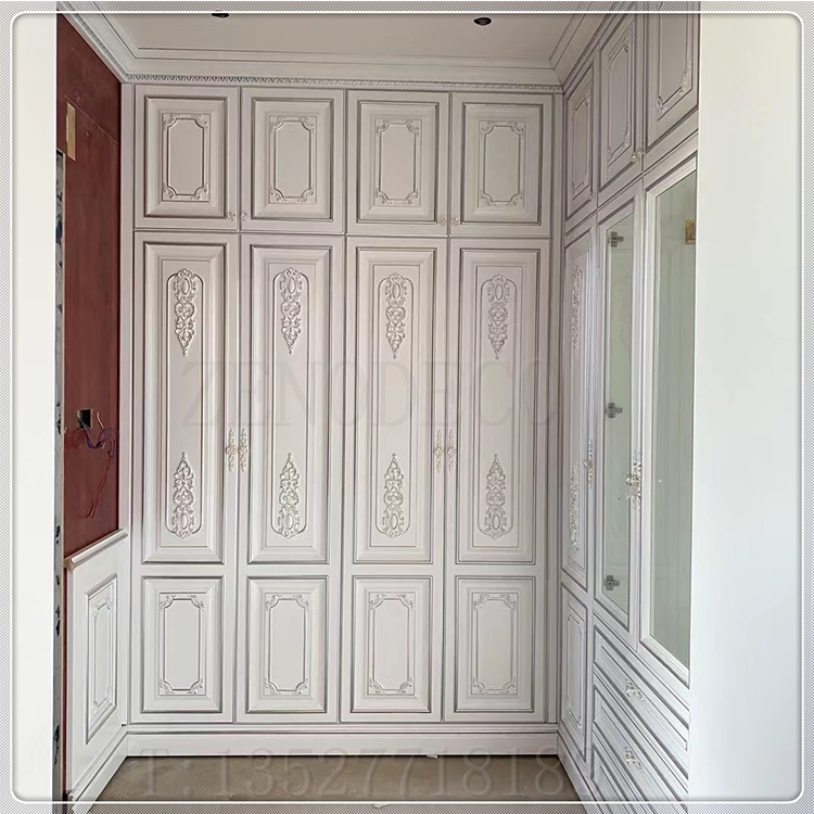 France Style American Ash Wood Fitted Wardrobes Doors